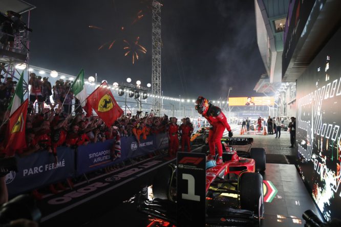 Sainz plays tactics to perfection to win Singapore GP thriller