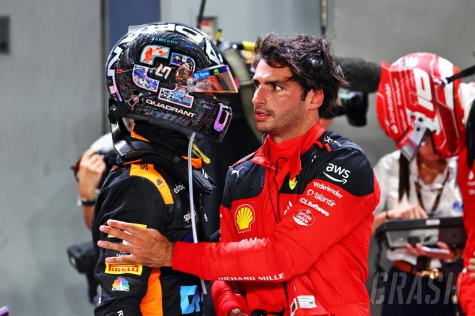 Sainz says he and Norris &#8216;should buy each other drinks&#8217; after Singapore 1-2