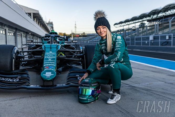 Hawkins becomes first woman since 2019 to test an F1 car