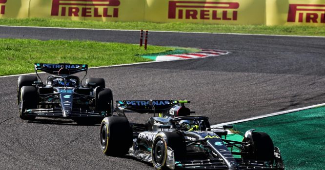 Hamilton: Mercedes&#8217; Russell order &#8216;made no sense&#8217; in Japanese GP