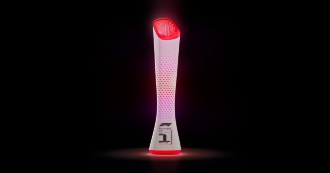 Japanese GP trophy features new kiss activation technology