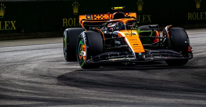 Norris beams over McLaren’s Singapore performance