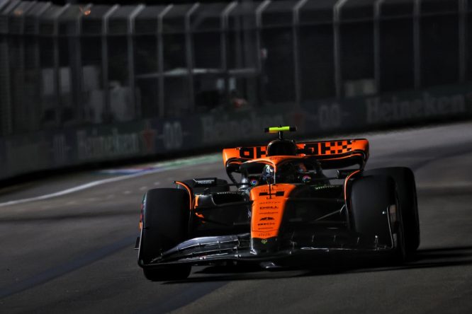 Norris: Upgraded McLaren &#8216;in the fight&#8217; in Singapore