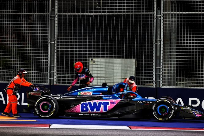 Ocon ‘gutted’ by race-ending gearbox issue in Singapore