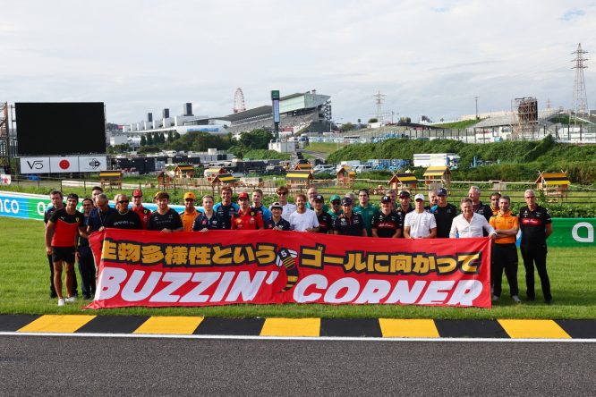 F1 grid join Vettel to launch biodiversity project in Japan