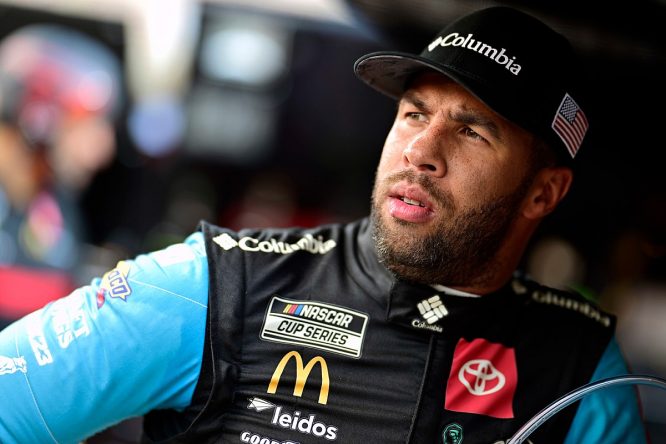 Bubba Wallace takes pole position for Texas Cup race