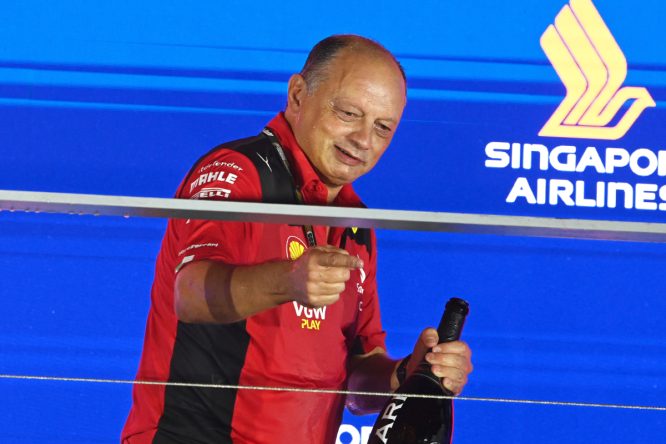 Vasseur identifies KEY reason for Ferrari&#8217;s Singapore success