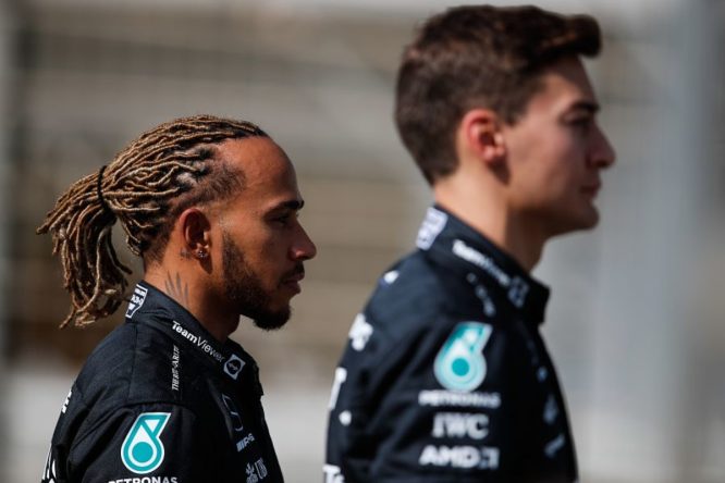 Mercedes rivals Lewis Hamilton and George Russell IGNORE each other after fierce battle