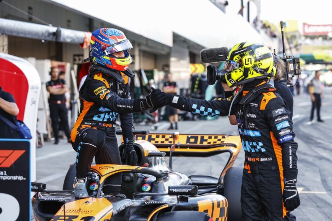 Norris reflects on closing gap to Verstappen after IMPRESSIVE double McLaren podium in Suzuka