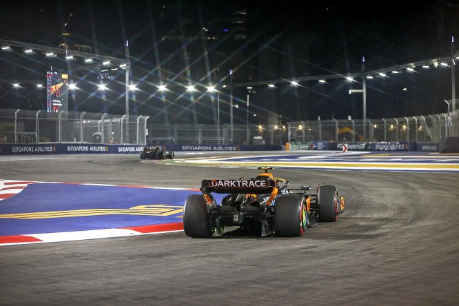 Norris calls for change to Singapore F1 kerb drivers are &quot;afraid&quot; to take flat