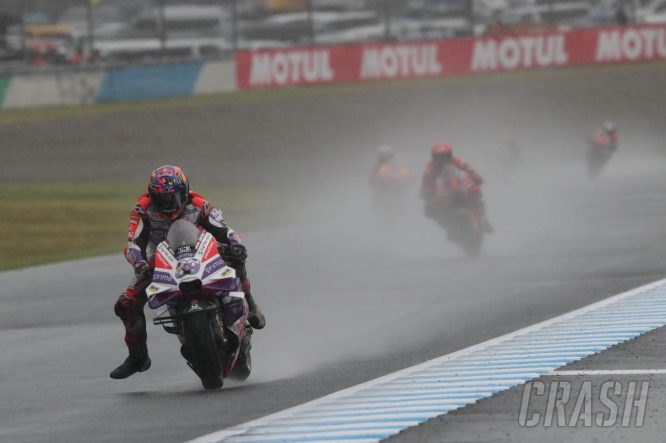 Martin wins red-flagged Japanese MotoGP ahead of title rival Bagnaia