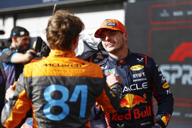 Oscar Piastri takes sprint VICTORY as Max Verstappen claims third world championship