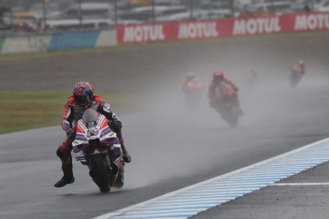 Martin wins red-flagged Japanese MotoGP race, Marquez scores podium