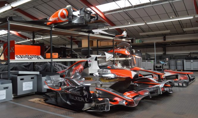 McLaren has a top-secret Heritage center. We went there.