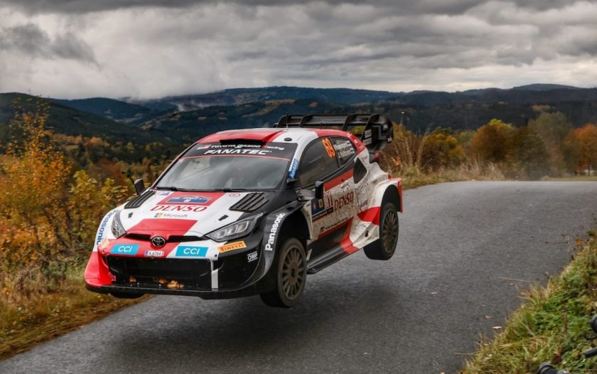 Flying Finn Rovanpera dominates demanding Friday at WRC Central European Rally
