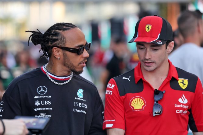 Hamilton, Leclerc relishing ‘exciting’ Mercedes and Ferrari battle