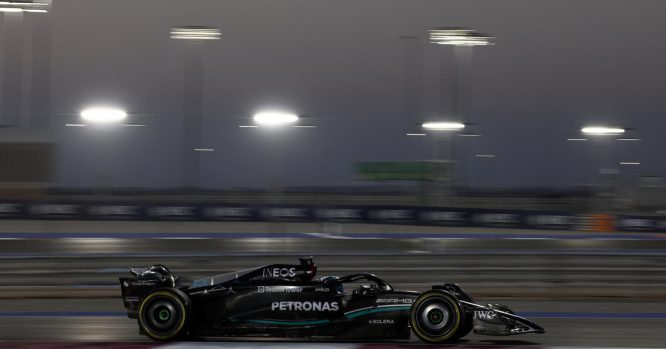 Russell beams over Mercedes’ Qatar pace