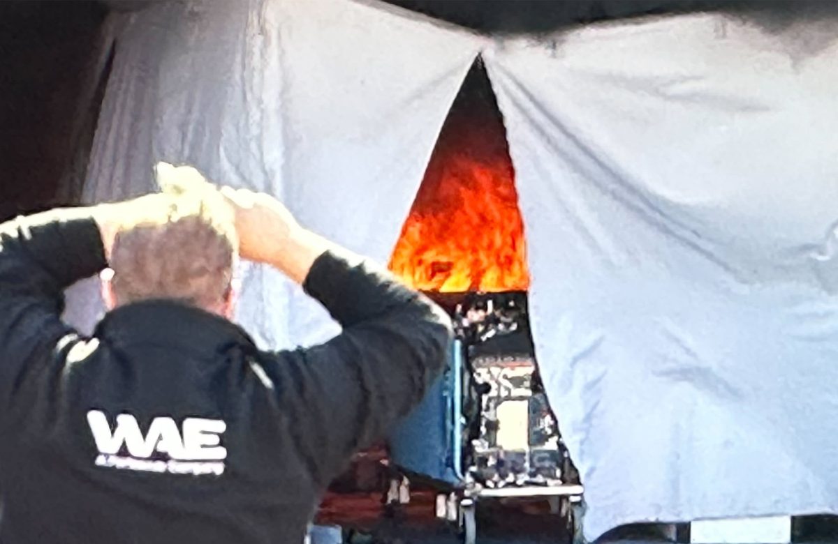 Blazing Start: Flames Interrupt Iconic Formula E Pre-Season Testing