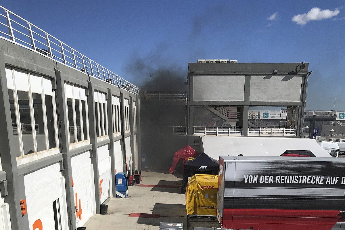 Electrifying Chaos: Formula E Paddock Evacuated Amidst Fiery Blaze at Valencia Pre-Season Test