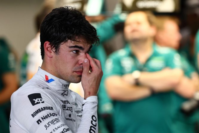 Stroll gives brief curt interview after Q1 exit