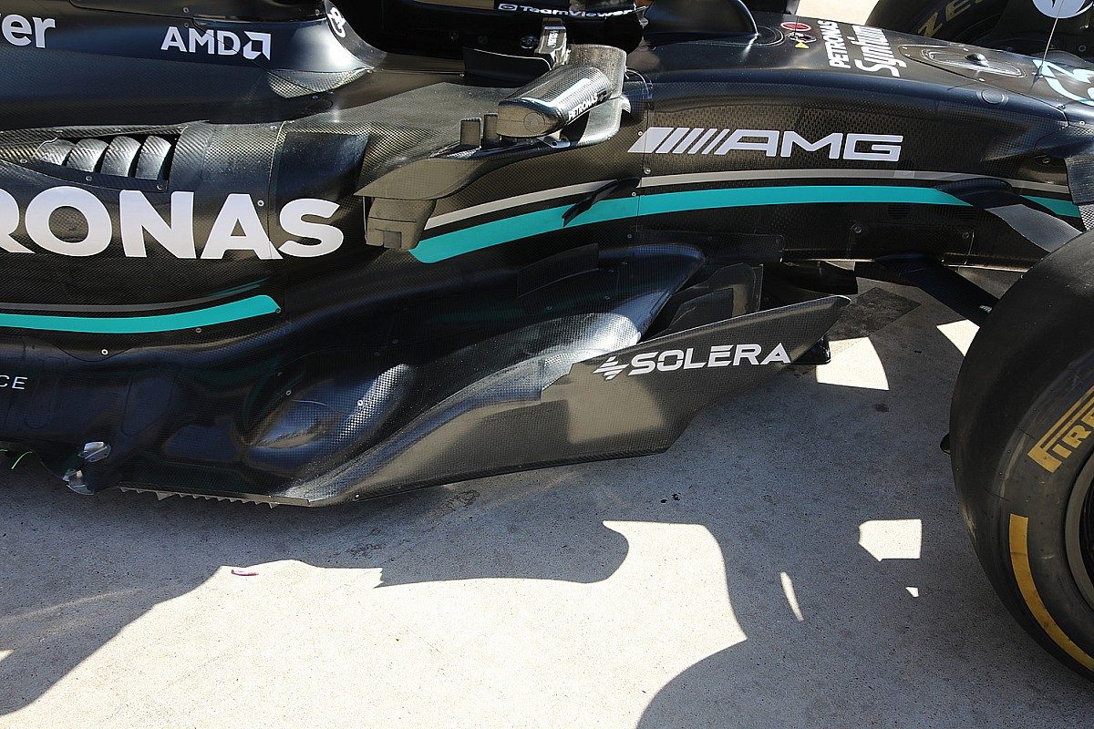 Unveiling the Dynamic Transformation: Mercedes&#8217; Unleashed W14 F1 Floor Upgrade