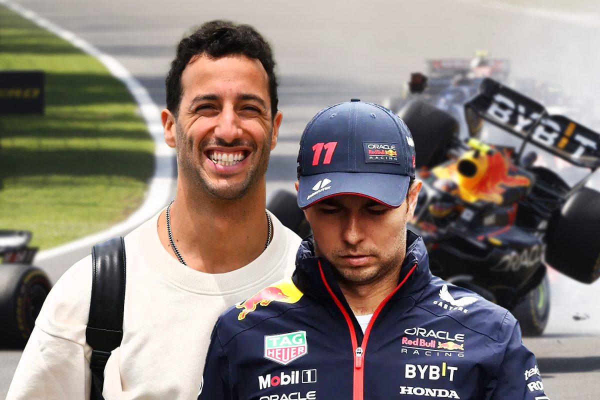 Crash Clash: Ricciardo and Perez Lock Horns in Epic F1 Collision
