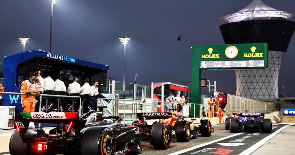 Full starting grid for the 2023 F1 Abu Dhabi Grand Prix
