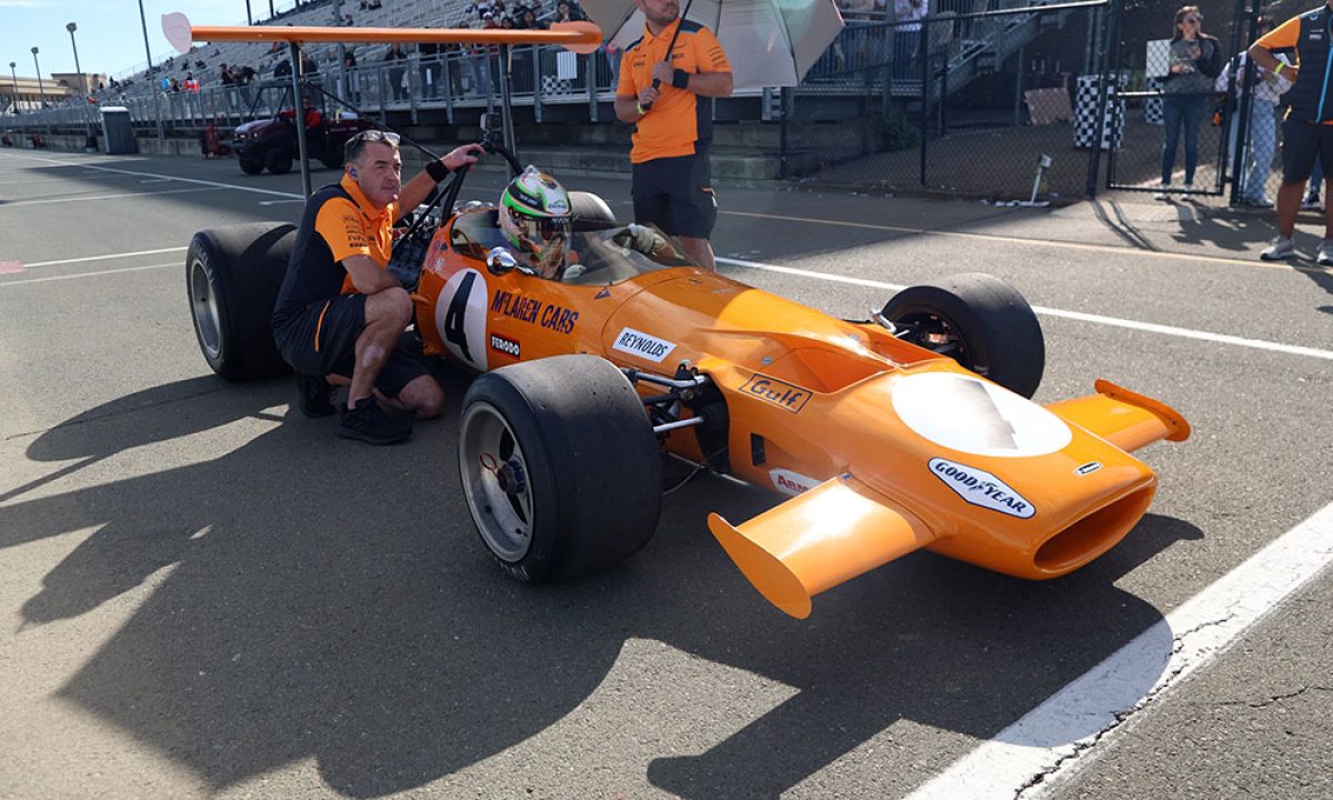 A Fusion of Legends: Pato O&#8217;Ward Takes the Wheel of Bruce McLaren&#8217;s Historic M7C at Sonoma!