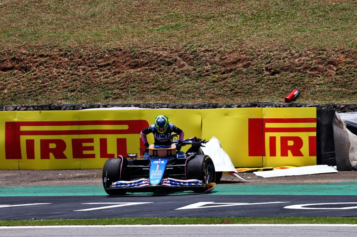 Norris takes sprint pole, Ocon crashes with Alonso