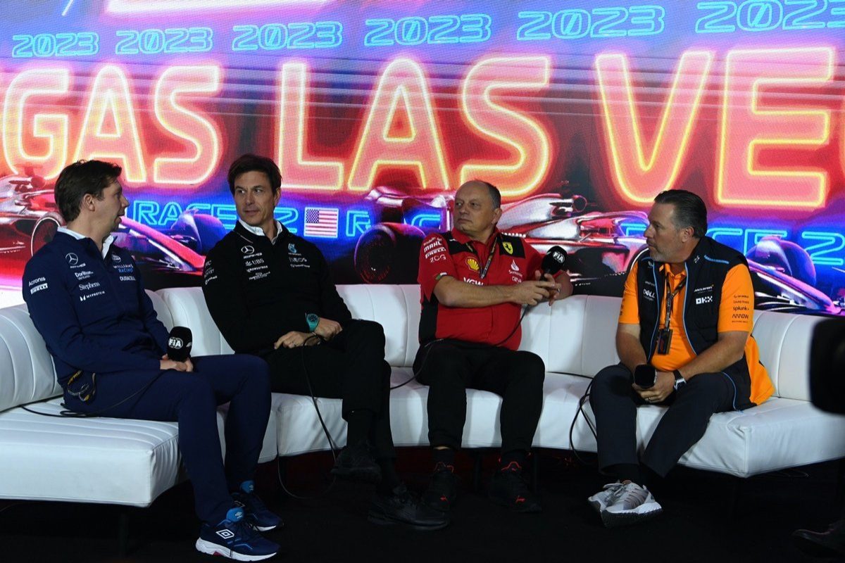 Wolff, Vasseur summoned to F1 stewards for bad language during Las Vegas GP