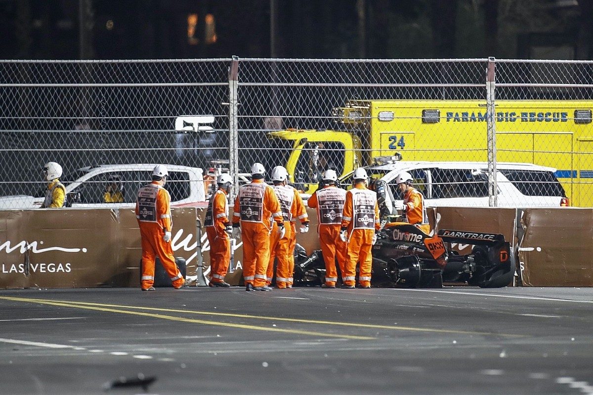 Unveiling the Danger: McLaren Calls for Removal of Potentially Catastrophic Bumps After Norris&#8217; Las Vegas F1 Crash
