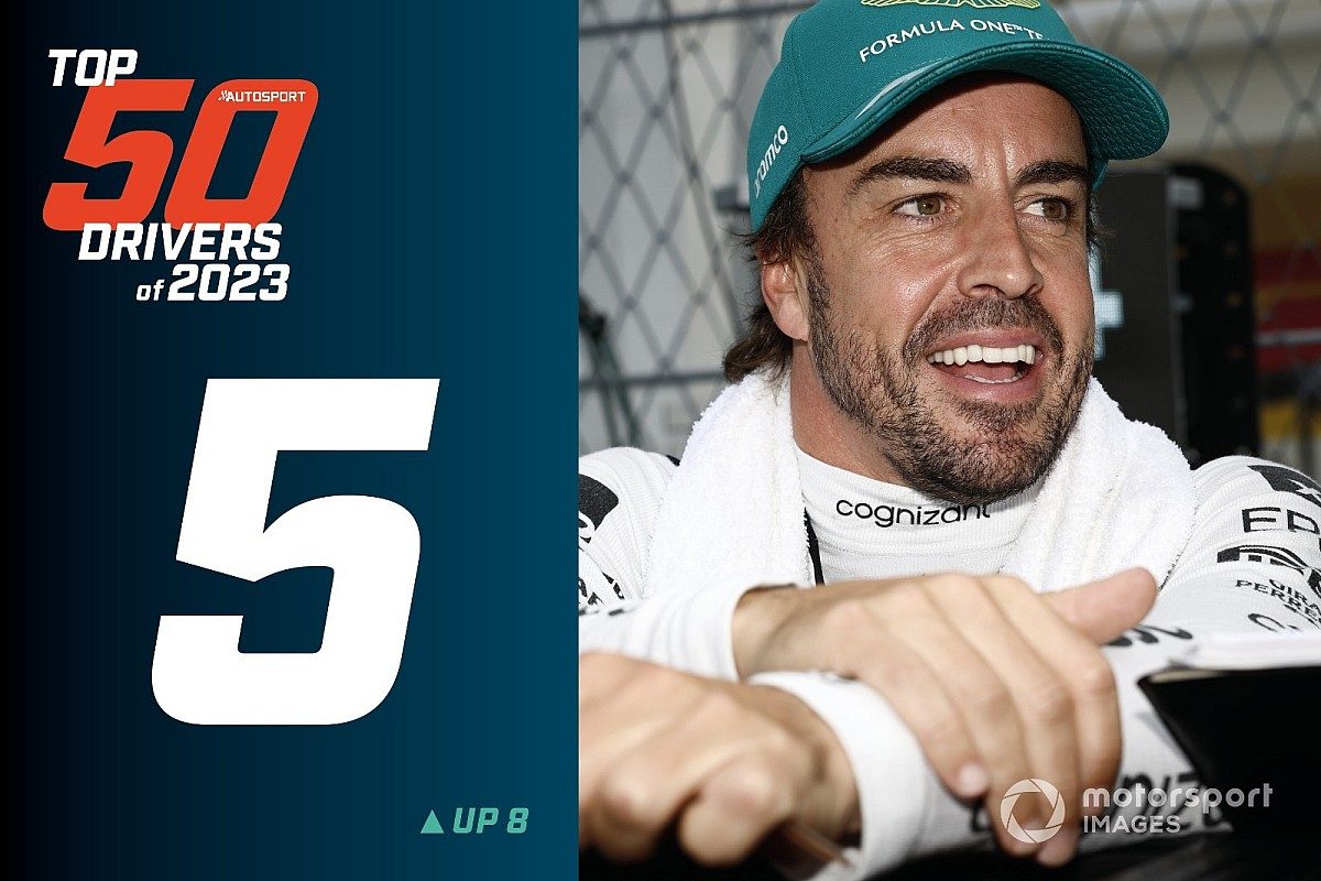 Resurgent Legend: Fernando Alonso Claims Spot #5 in Autosport&#8217;s Top 50 of 2023