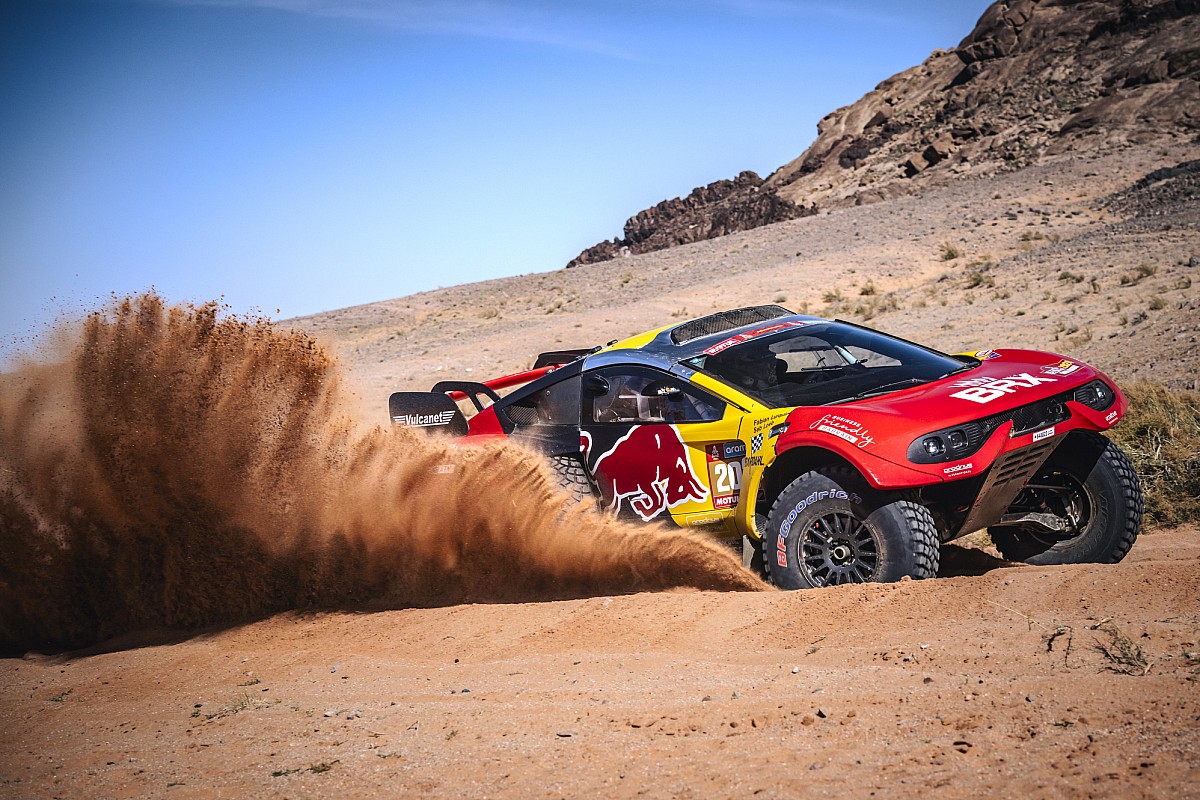 Loeb&#8217;s Dakar victory hopes end with mechanical issues on Stage 11