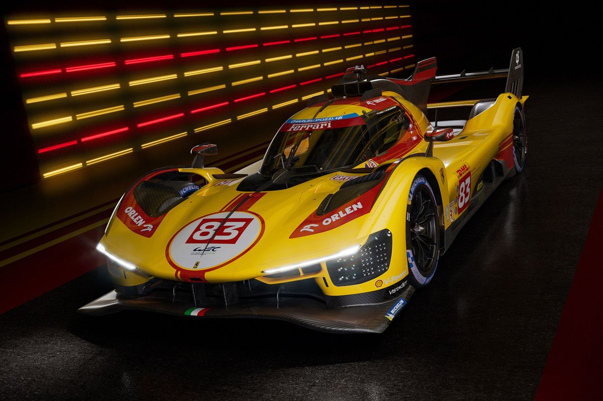 AF Corse Unveils Striking Yellow Livery for Third Ferrari Hypercar in WEC