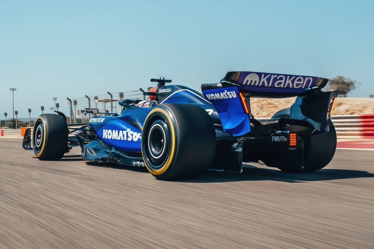 Striking First Glimpse: Williams Unveils 2024 F1 Car at Bahrain Shakedown