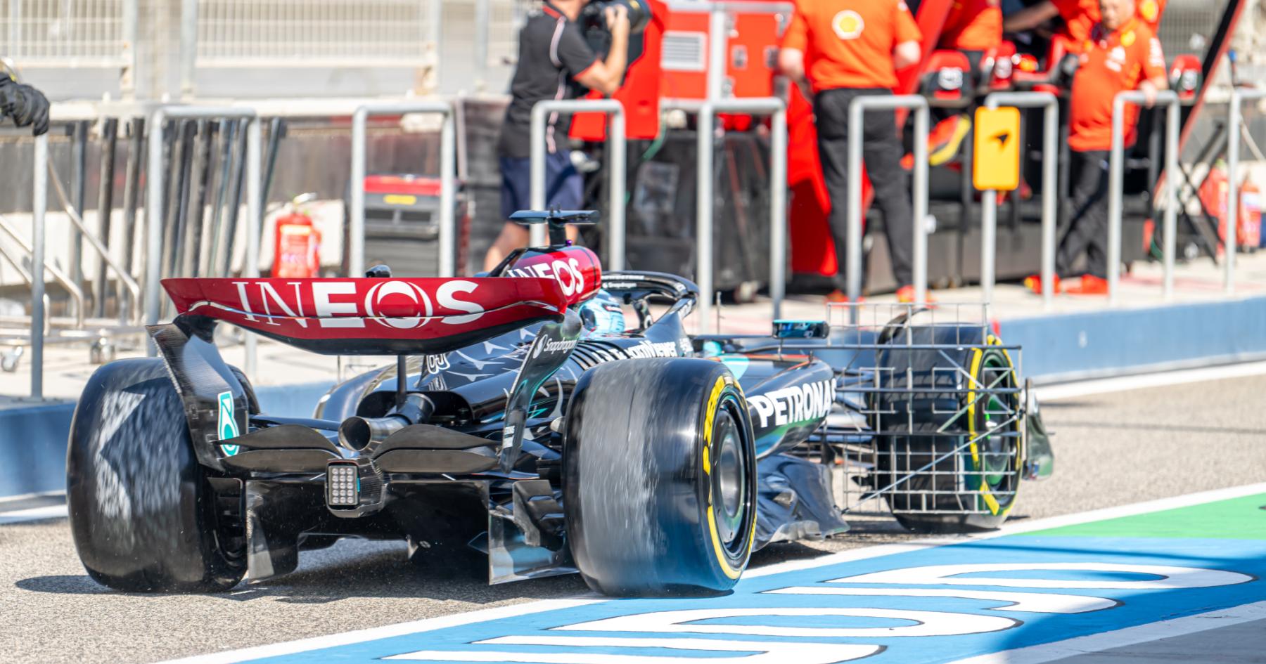 Revving Up the Competition: Mercedes Contemplates Strategic Moves to Stay Ahead of Ferrari's Challenge - Insights from Russell