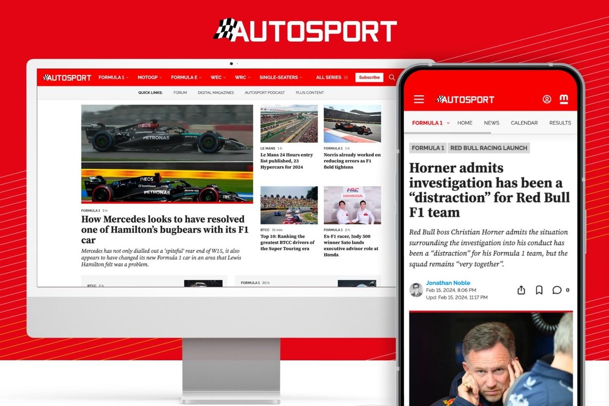 Autosport.com and Motorsport.com unveils sleek new website design for enhanced user experience