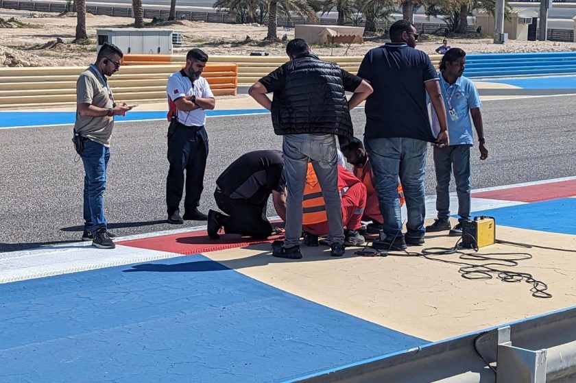 High-Speed Drama: Loose Drain Cover Halts Bahrain F1 Pre-Season Test