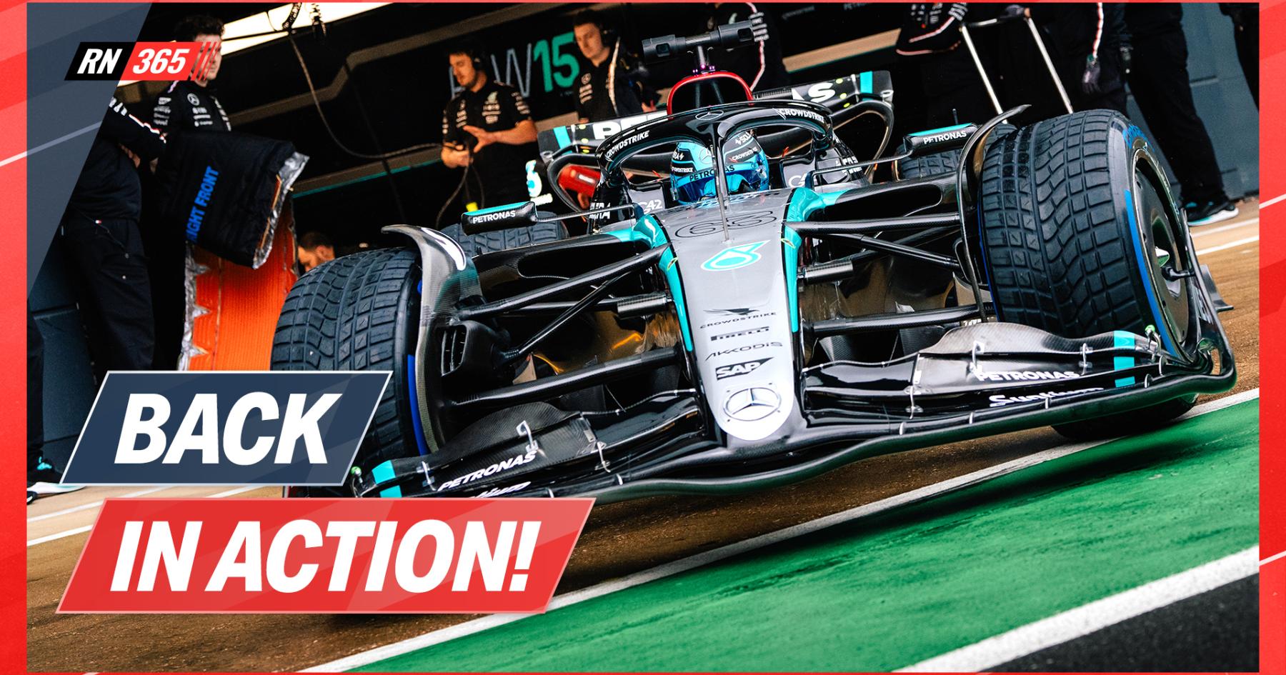 Unveiling the Power: The Mercedes W15 F1 Roars to Life on the Track