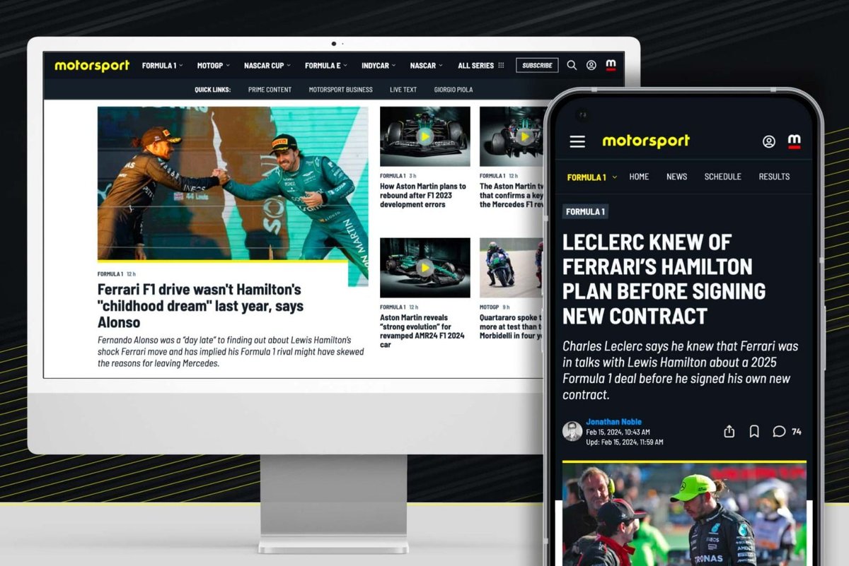 Revving Up the User Experience: Motorsport.com&#8217;s Stylish New Website Design Shifts into High Gear