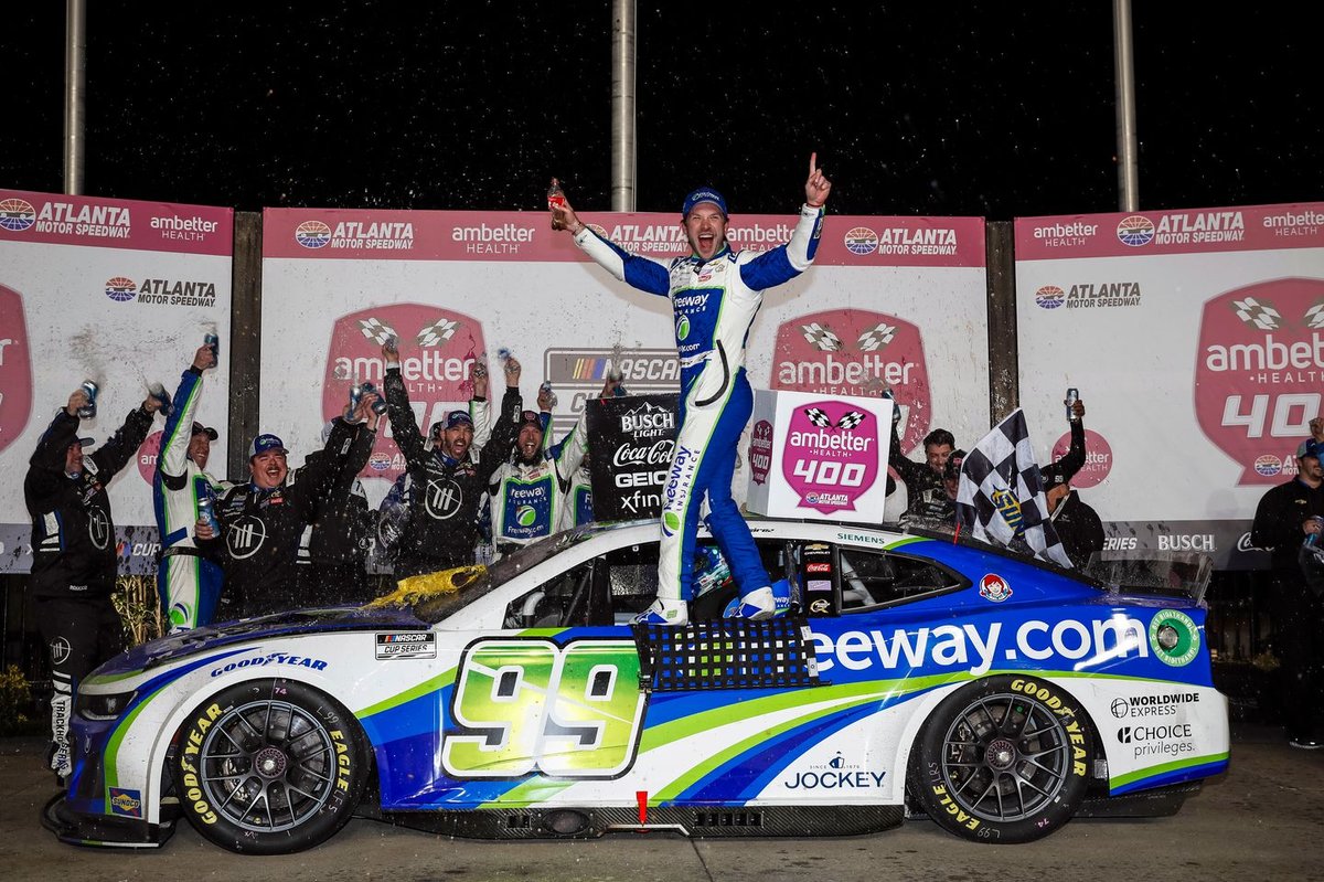 The Thrilling Victory of Daniel Suarez: A Heart-Stopping Three-Wide Photo Finish at the NASCAR Cup in Atlanta