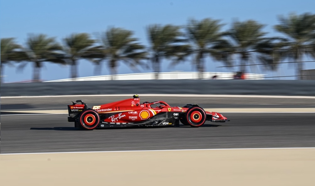 Carlos Sainz Leads the Charge as Ferrari Dominates Final Bahrain Grand Prix Practice Session