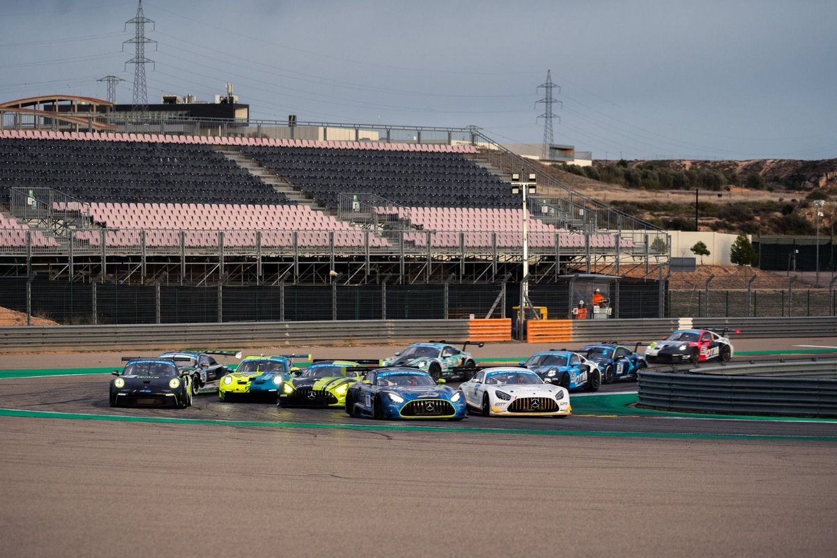GT Winter Series Aragon: Heyer and Hartling top of a Mercedes trio