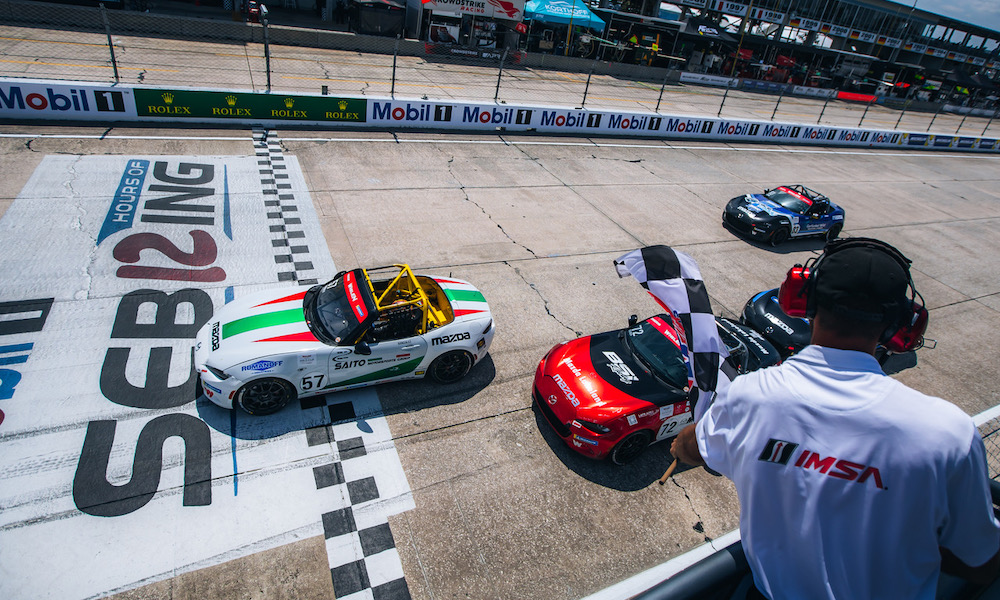 Driving to Victory: Gonzalez Triumphs in Sebring's Mazda MX-5 Cup Showdown