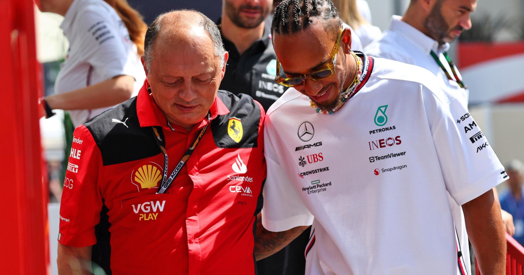 Speculation Surrounds Hamilton's Potential Move to Ferrari, Leaving Vasseur Uncertain