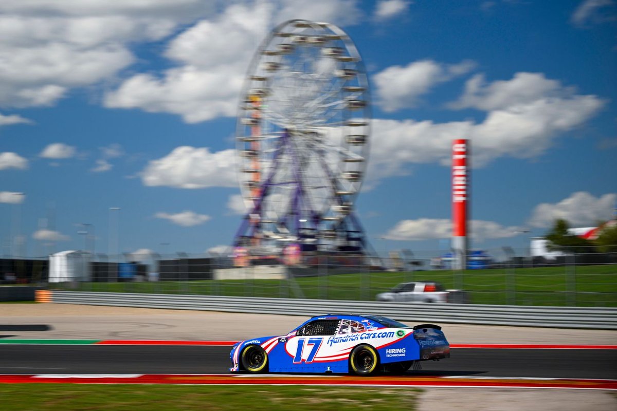 Thrilling Victory: Larson conquers chaos at COTA to claim NASCAR Xfinity win