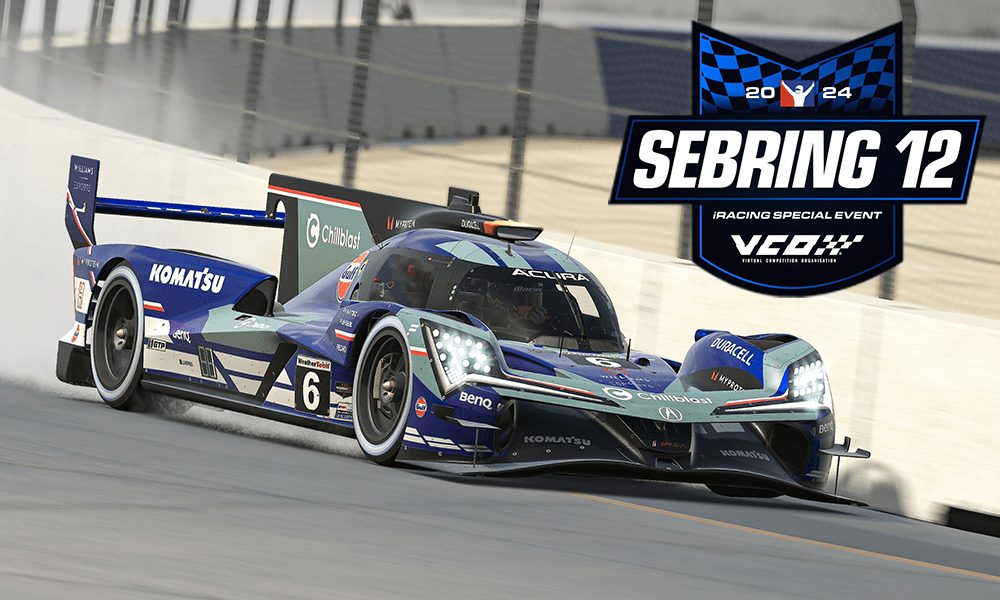 Williams Esports Dominates iRacing 12 Hours of Sebring with Impressive Victory