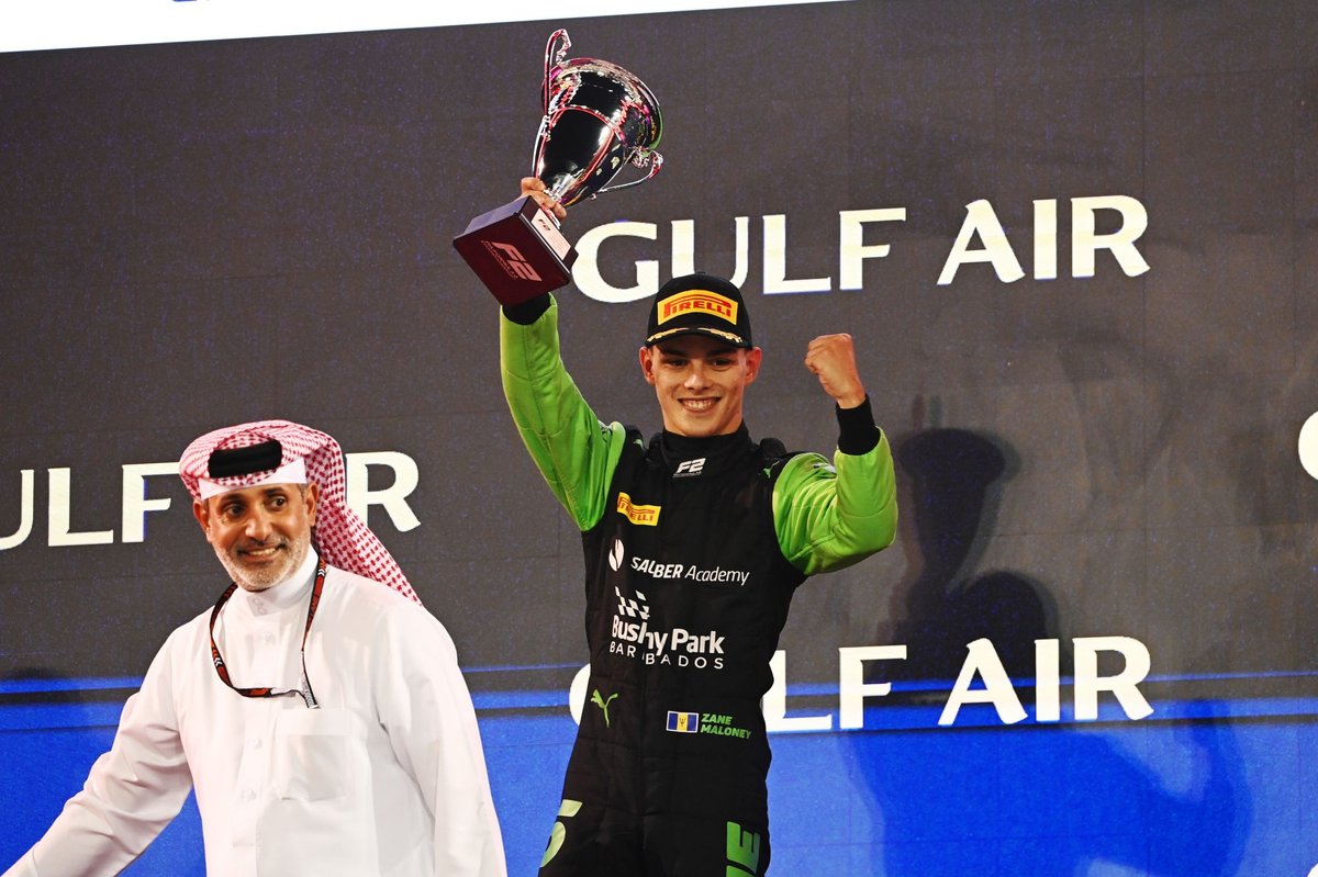 Maloney Shines Bright in F2 Bahrain Feature Race Triumph