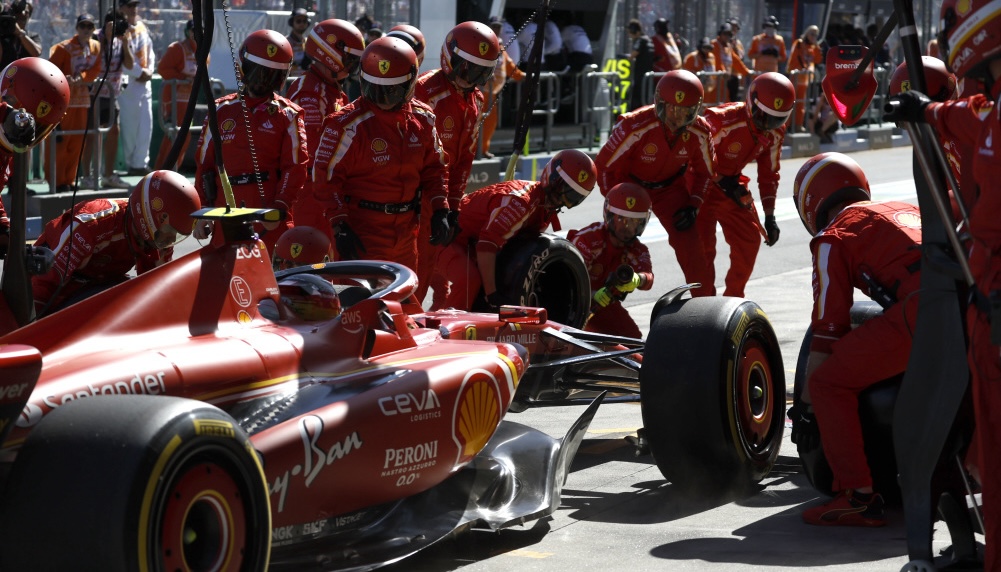 Revving Ahead: Carlos Sainz Credits Ferrari's Car Development for Strategic Success