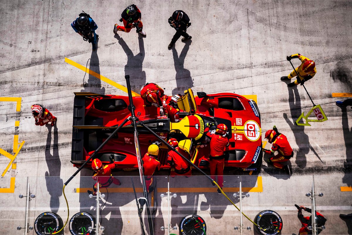 Ferrari Dominates the Track: Fuoco Outpaces Porsche in WEC Imola Practice Session 2